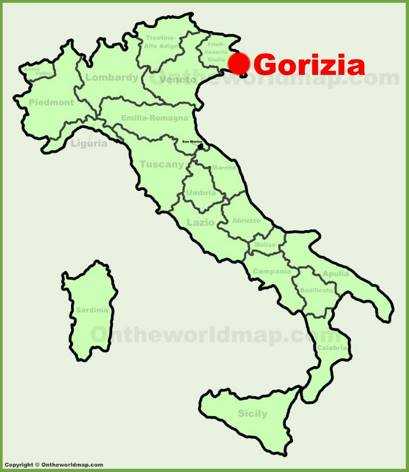 Gorizia - Mappa di localizzazione