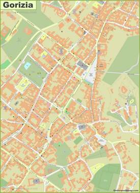 Gorizia - Mappa della città vecchia