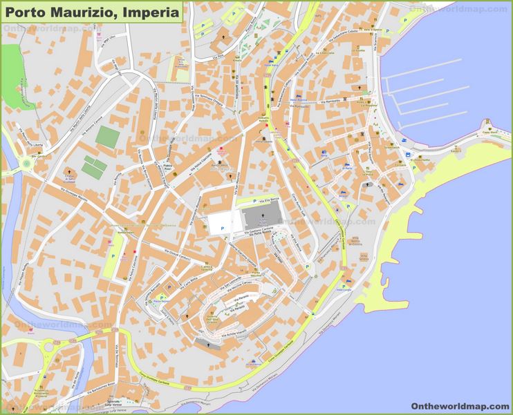 Porto Maurizio Map (Imperia)