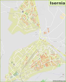 Detailed Map of Isernia