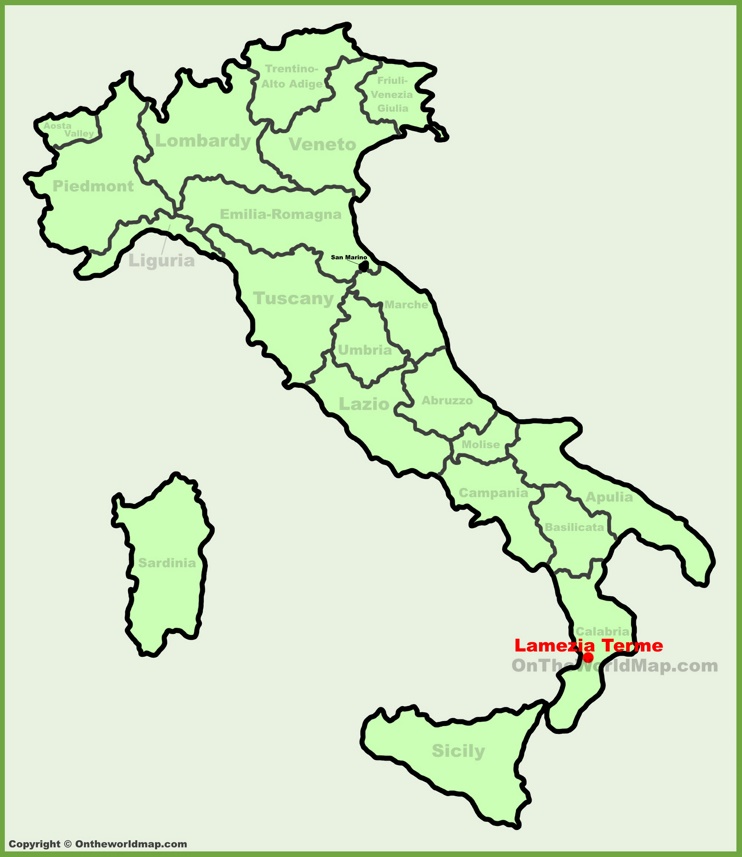 Lamezia Terme location on the Italy map