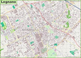 Large detailed map of Legnano