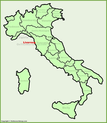 Livorno Location Map