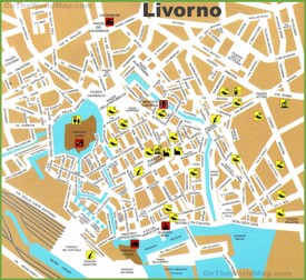 Livorno tourist map