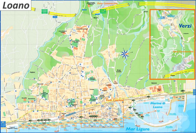 Loano Tourist Map