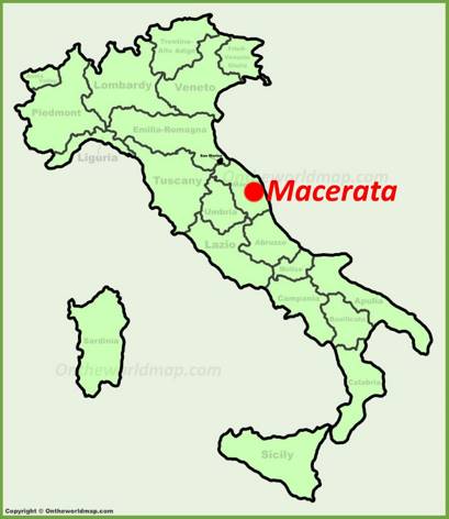 Macerata - Mappa di localizzazione
