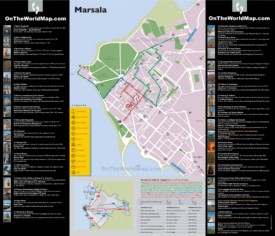 Marsala tourist map