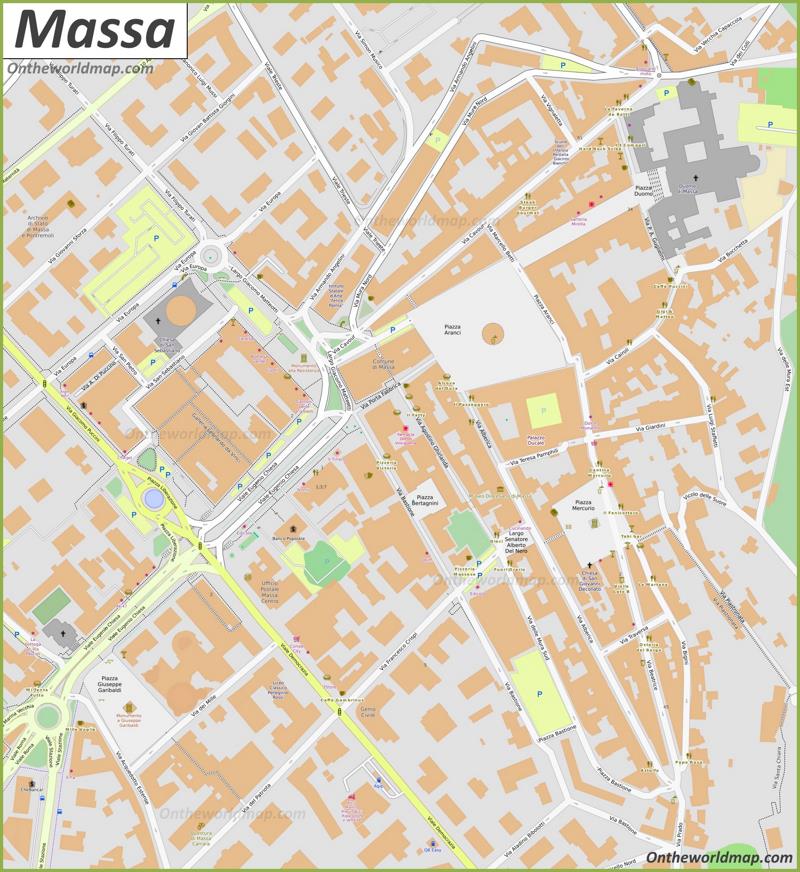Massa Old Town Map