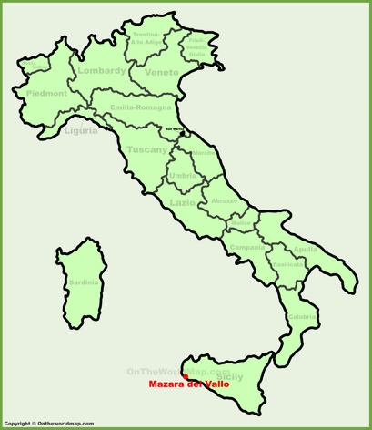 Mazara del Vallo - Mappa di localizzazione