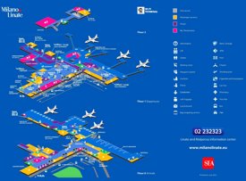 Mappa dell'aeroporto di Milano Linate