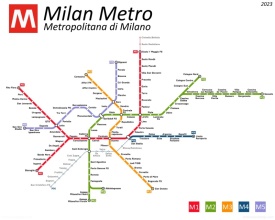 Milan Metro Map