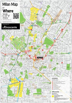 Milan shopping map