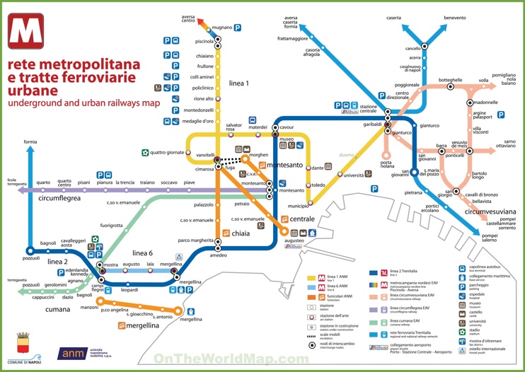 Naples metro map
