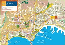 Naples tourist city centre map