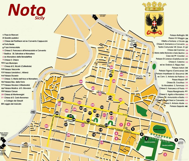 Noto Tourist Map