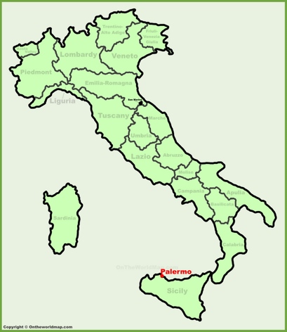 Palermo Location Map