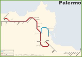 Palermo - Mappa della metropolitana