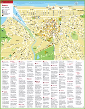 Pesaro tourist map