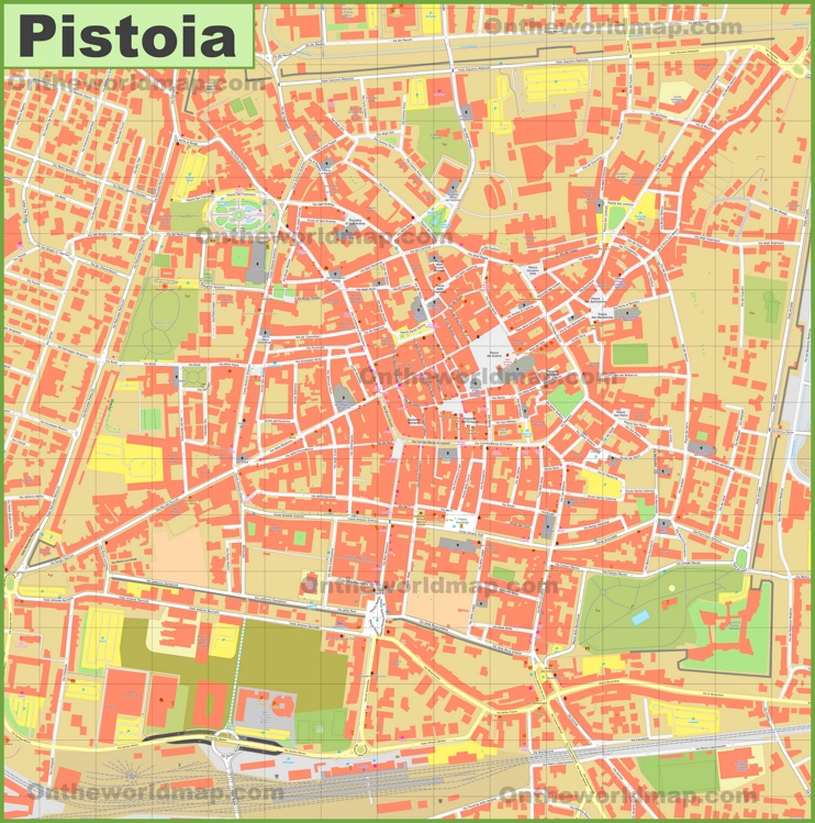 Pistoia tourist map