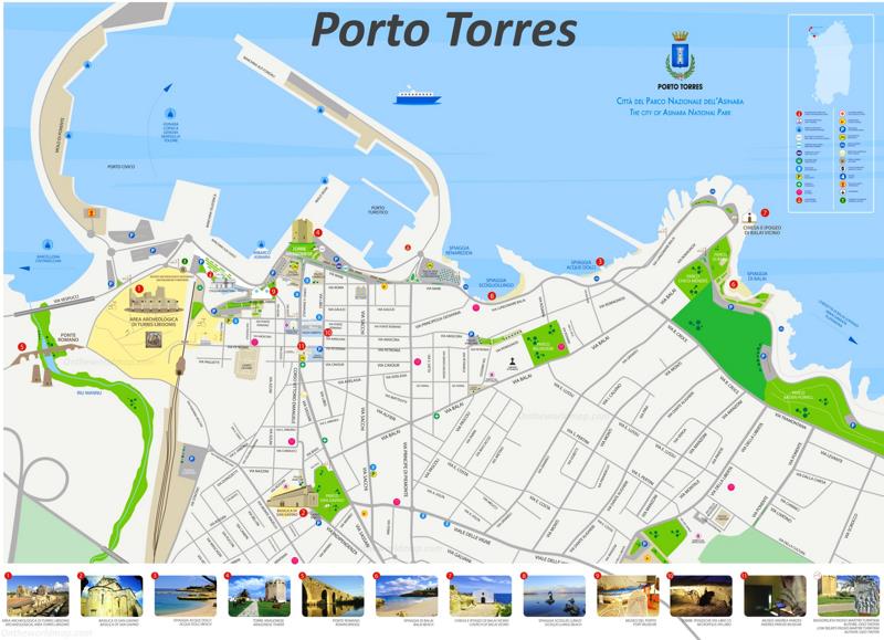 Porto Torres - Mappa Turistica