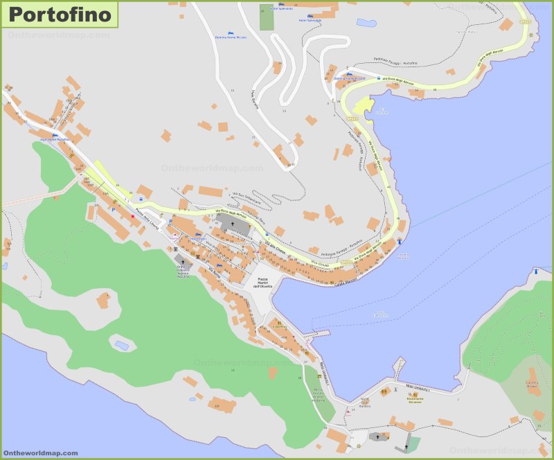 Map of Portofino