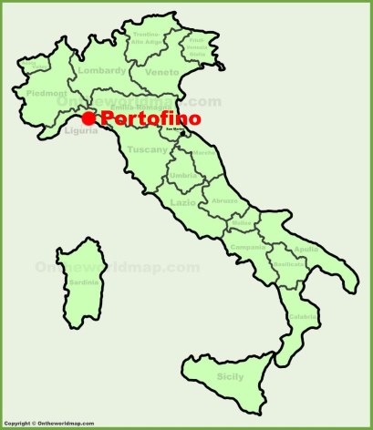 Portofino Location Map