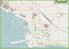 Grande mappa dettagliata di Pozzuoli