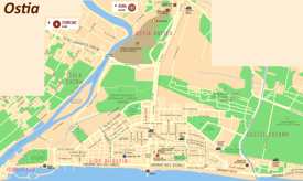 Map of Ostia