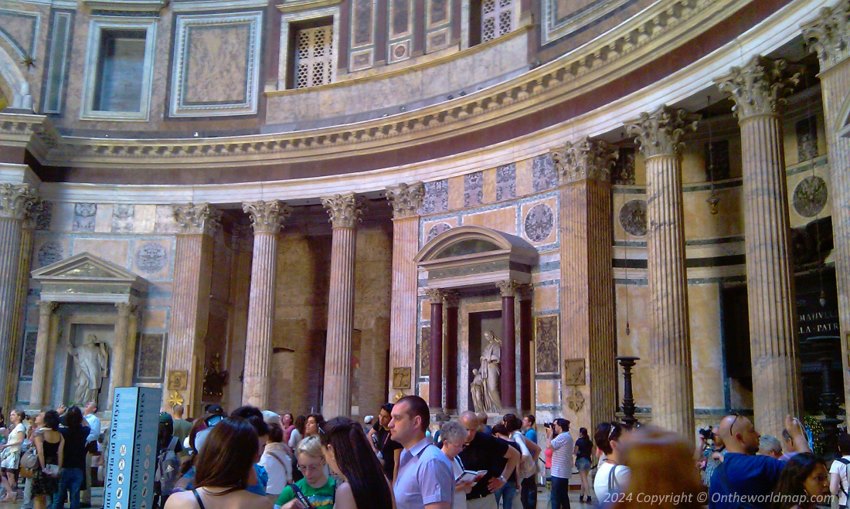 The interior of the Pantheon