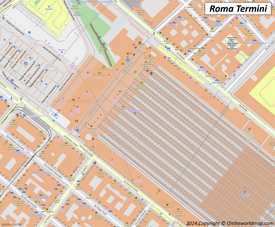 Roma Termini Railway Station Map