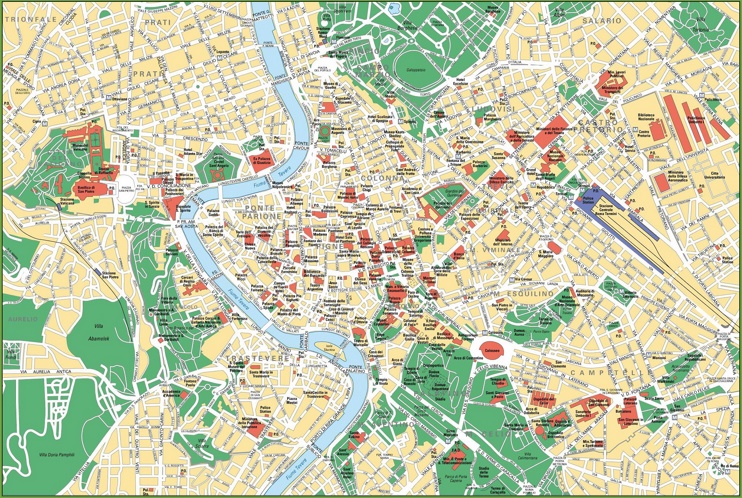 Roma - Mappa della città