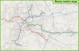 Roma - Mappa della metropolitana