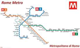 Rome metro map