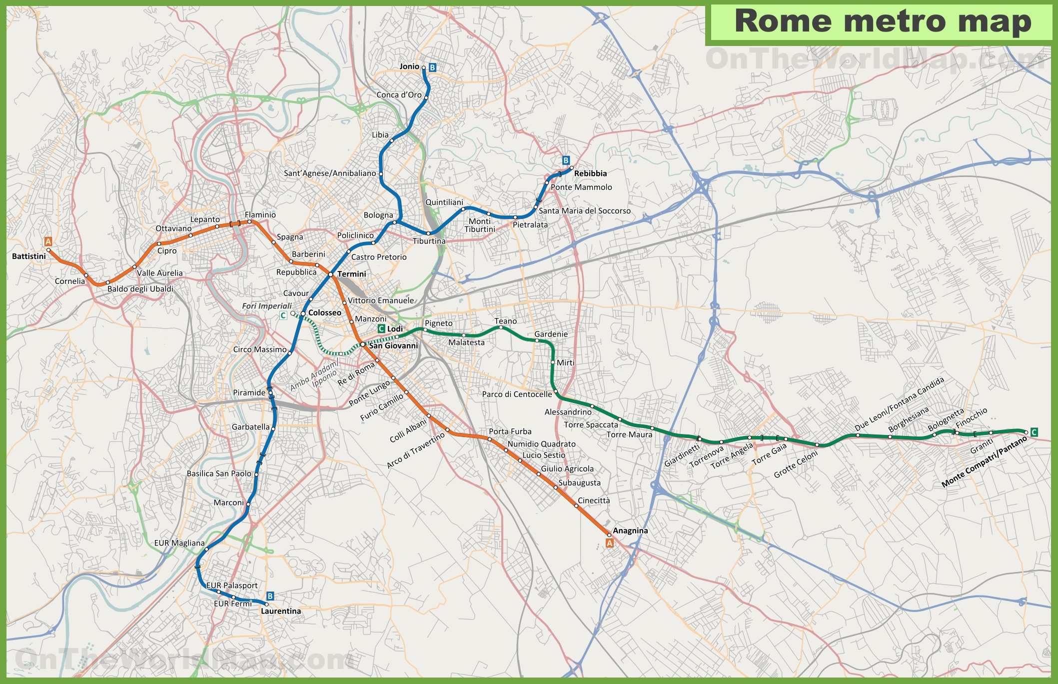Plan Metro Rome