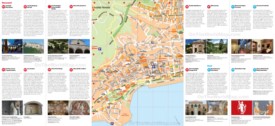 Tourist map of Salerno city centre
