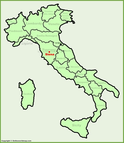 Siena - Mappa di localizzazione