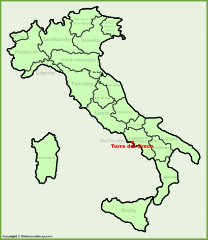 Torre del Greco - Mappa di localizzazione