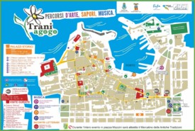 Trani tourist map