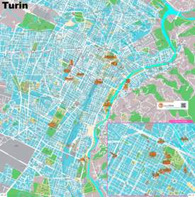 Turin Walking Map