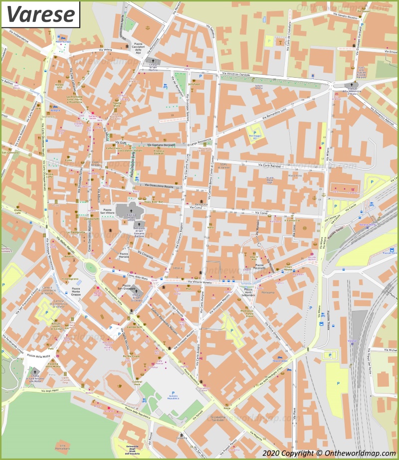 Map of Varese