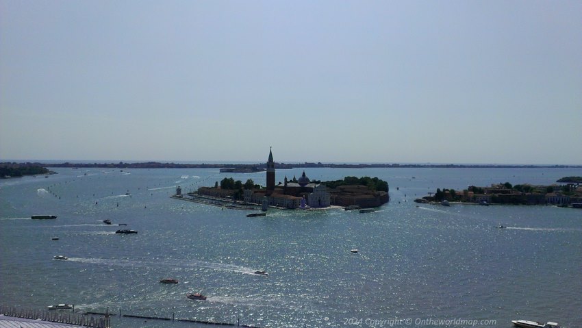 View of the island of San Giorgio Maggiore from St Mark's Campanile