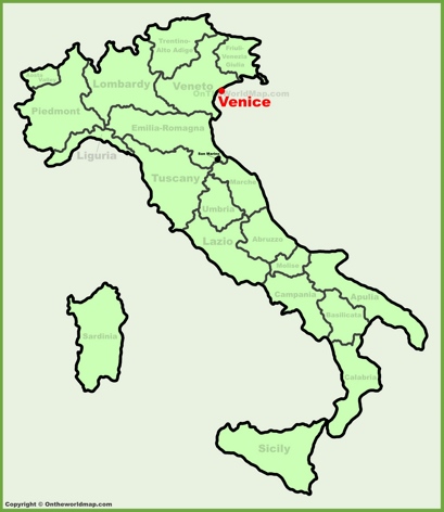 Venezia - Mappa di localizzazione