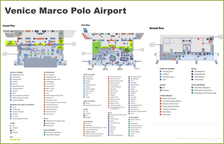 Venice Marco Polo Airport Map