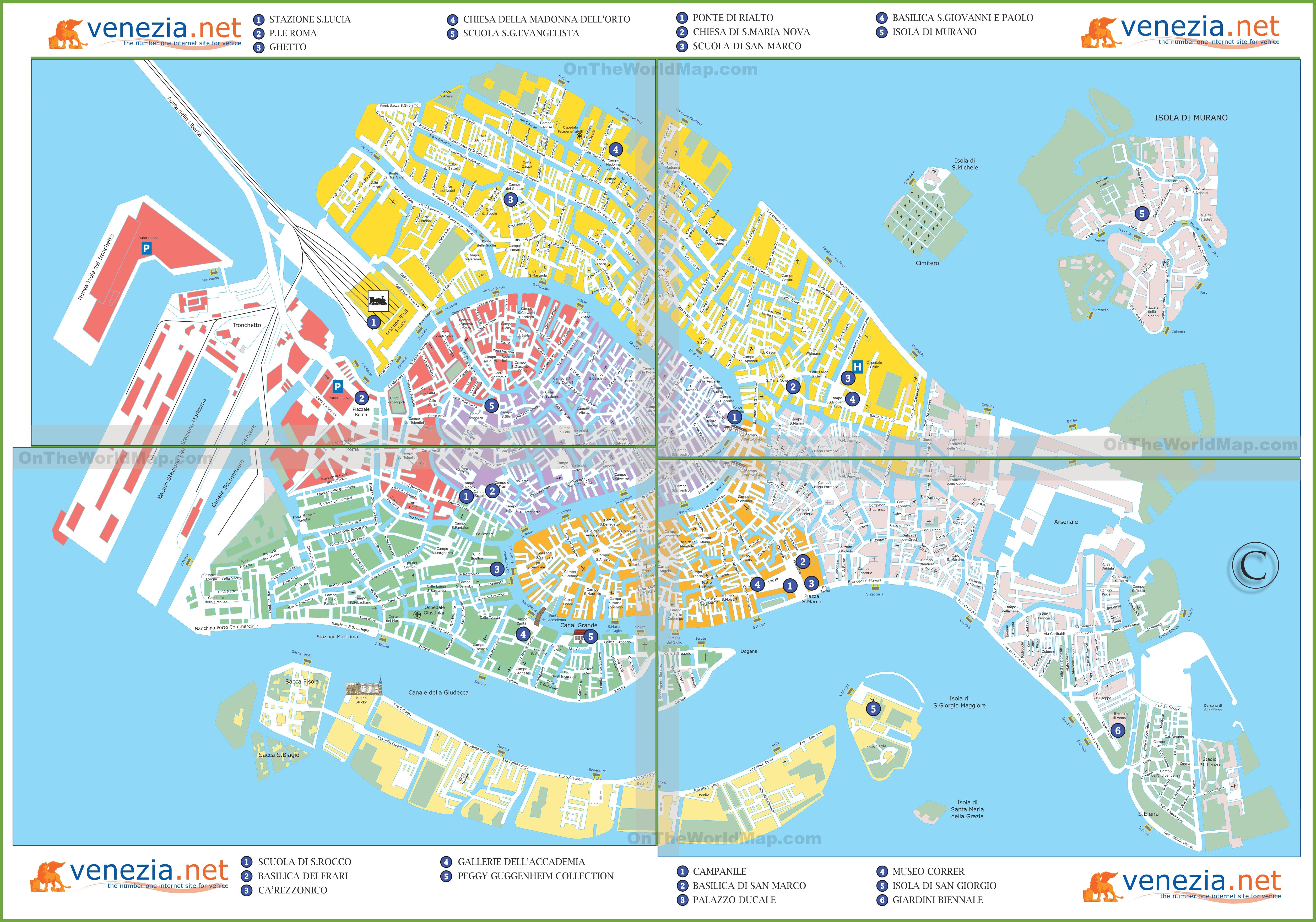 Large Detailed Tourist Map Of Venice Ideal Street Map - vrogue.co