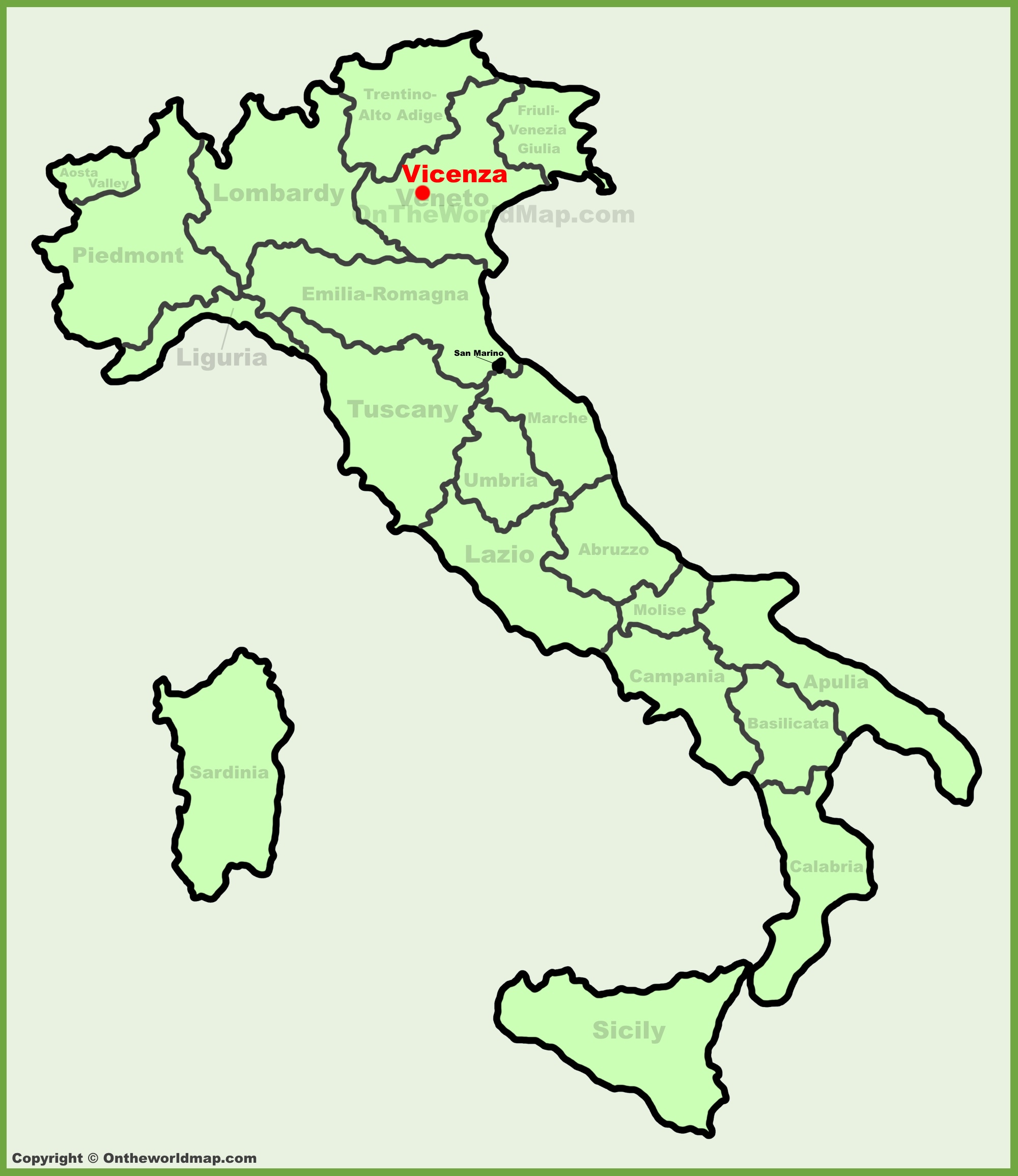 Iachemet Vicenza Map