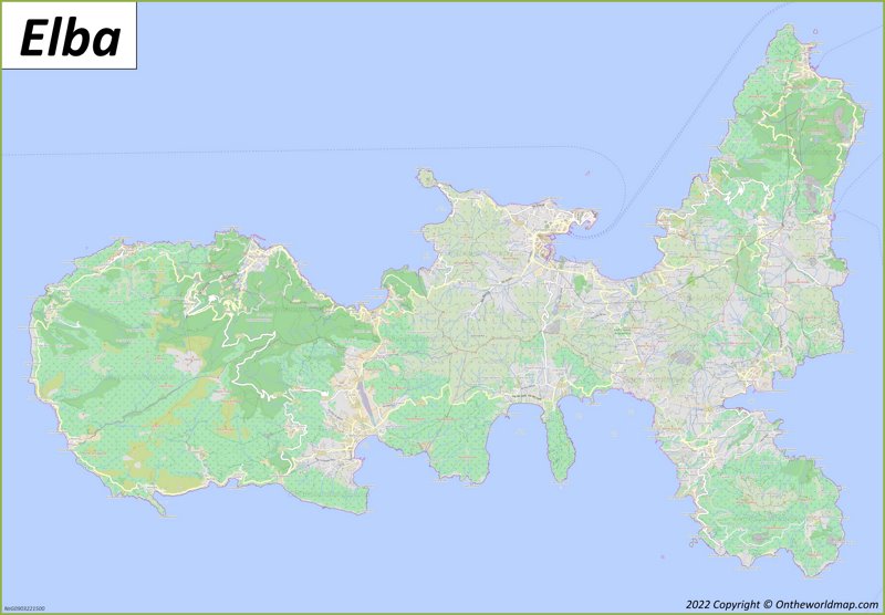 Elba Map Italy Maps of Elba Island