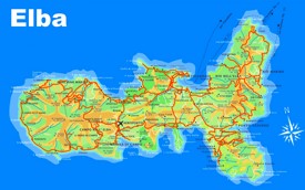 Elba tourist map