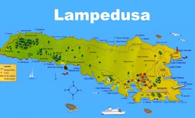 Lampedusa tourist map