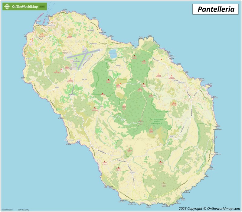 Map of Pantelleria