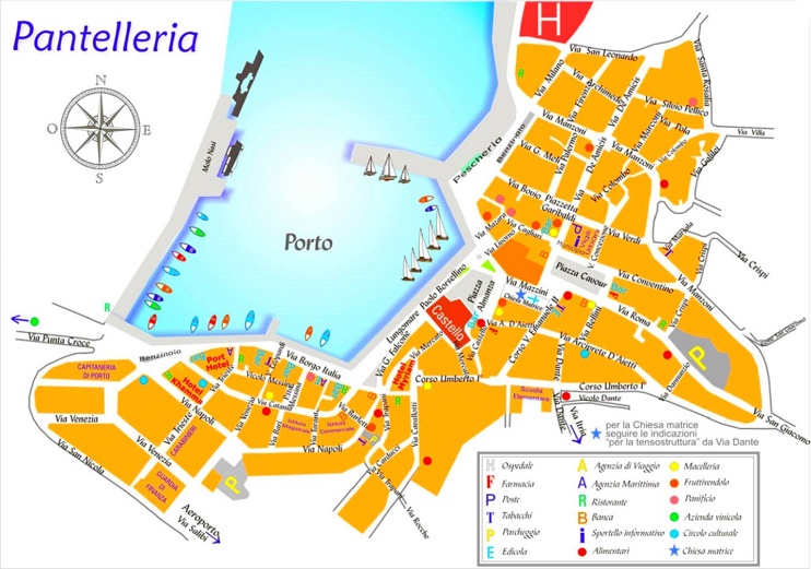 Pantelleria town map